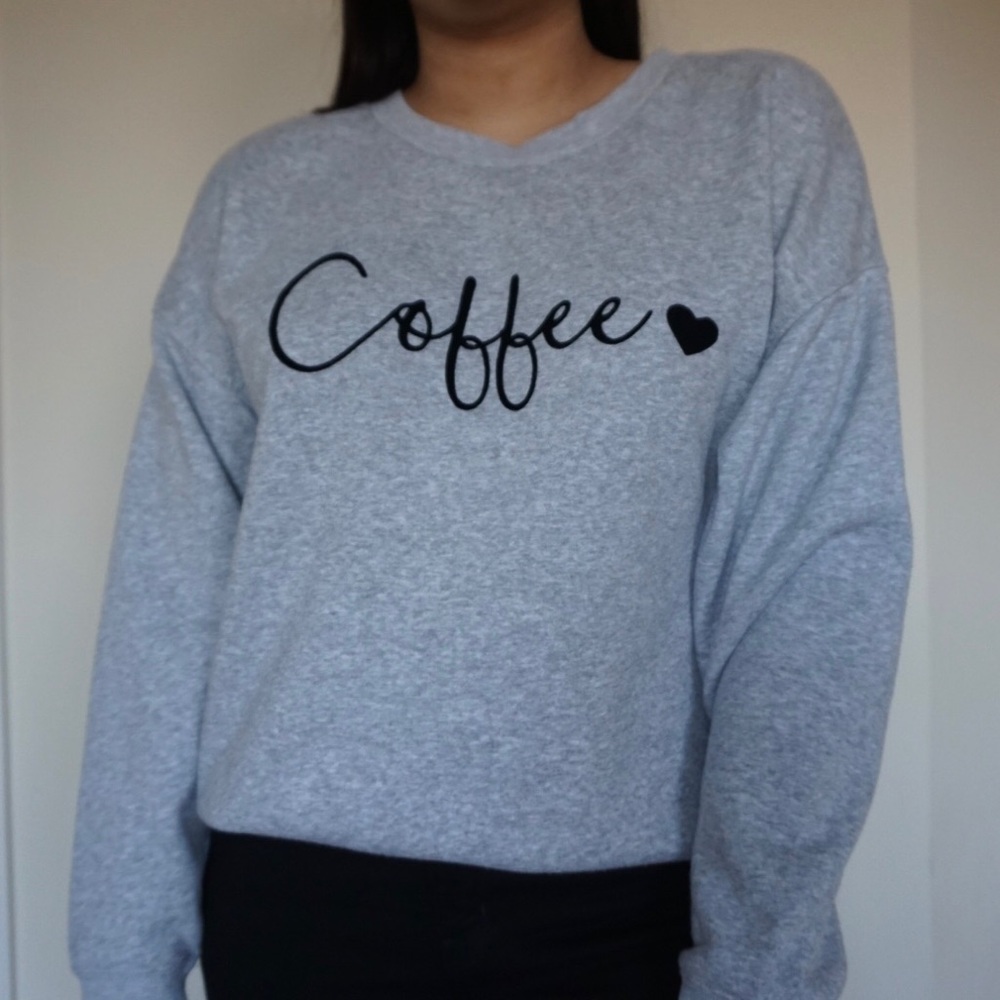 GreenTea Gray Coffee Sweater